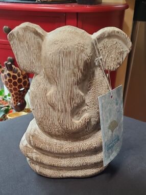 Decorative Wood Elephant Figurine